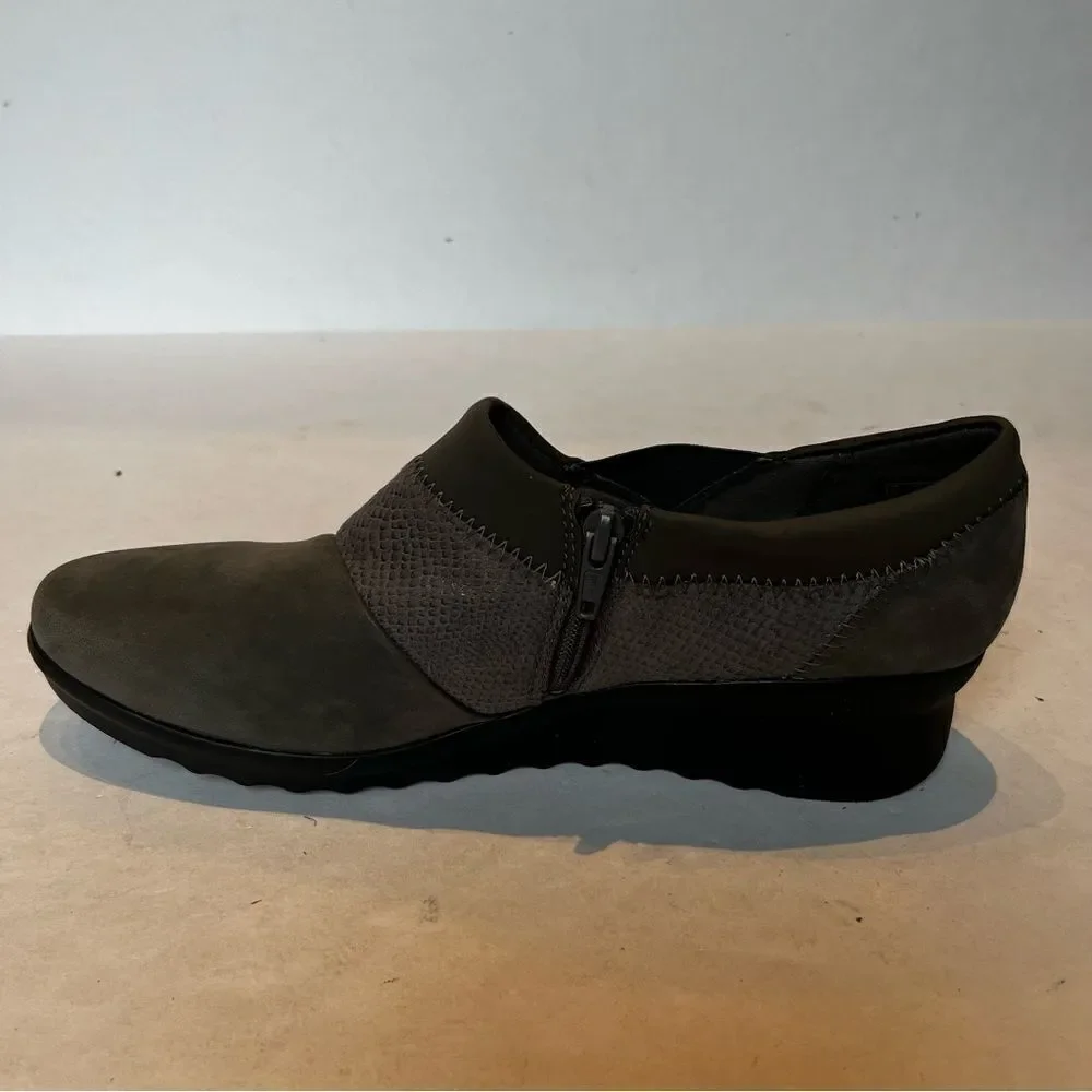 Clarks Cloudsteppers Women's Slip on Gray Loafers Size 10M